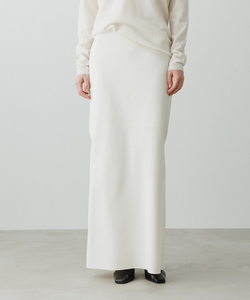 EMOELLE】バックスリットIラインロングスカート（スカート）｜ADAM ET
