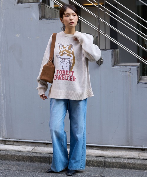 レトロジャガードアソートロゴグラフィックスウェットライクオーバー