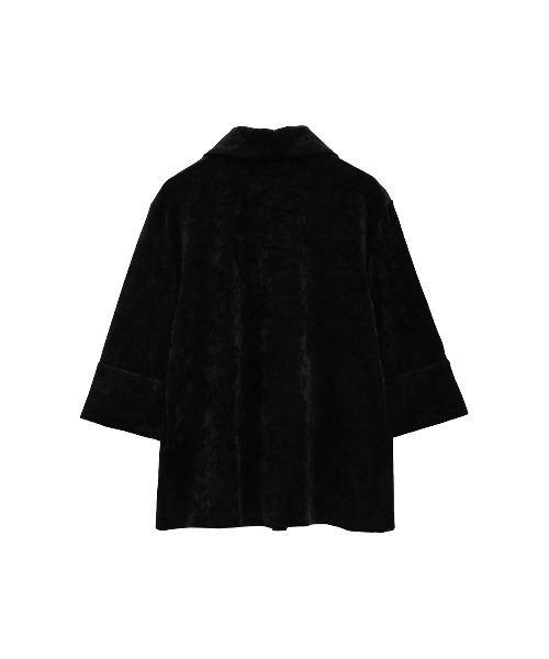 CRUSHED VELOUR POLO TOPS（ポロシャツ）｜CLANE（クラネ）の
