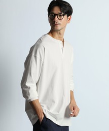 LANVIN en Bleu（ランバンオンブルー）の「8オンス ヘビーウェイト オーバーサイズ ヘンリーネック ロンT（Tシャツ/カットソー）」