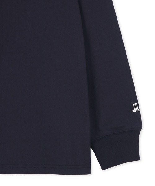 LANVIN en Bleu(ランバンオンブルー)の「8オンス ヘビーウェイト オーバーサイズ ヘンリーネック ロンT(Tシャツ/カットソー・メンズ・ブラック/ネイビー/ホワイト・52/50/48/46)」の6枚目の写真