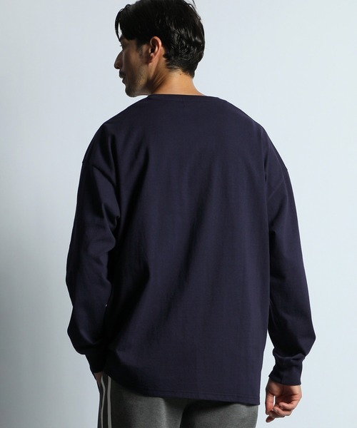 8オンス ヘビーウェイト オーバーサイズ ヘンリーネック ロンT（T