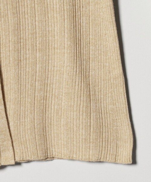 BEAUTY&YOUTH UNITED ARROWS（ビューティーアンドユースユナイテッドアローズ）の「ポリエステルブレンド メランジリブ カーディガン ウォッシャブル（カーディガン/ボレロ・レディース・ダークグレー/ダークブラウン/ベージュ・FREE）」の11枚目の写真