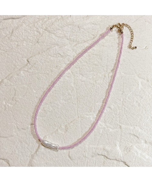 tone（トーン）の「【Seolrem】淡水パールスティックビーズチョーカー(MA)（チョーカー・レディース・A・FREE）」の2枚目の写真