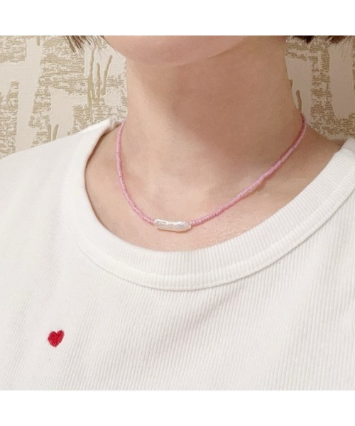 tone（トーン）の「【Seolrem】淡水パールスティックビーズチョーカー(MA)（チョーカー・レディース・A・FREE）」の3枚目の写真