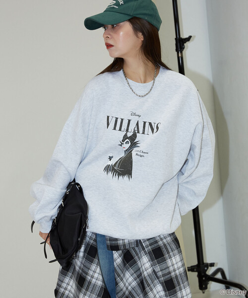 Disney(ディズニー)の「PUBLUX/パブリュクス 別注 VILLAINS MALEFICENT SWEAT/ヴィランズ マレフィセントプリントスウェット(限定展開)(スウェット・メンズ・チャコールグレー/ライトグレー・SMALL/MEDIUM/LARGE)」の9枚目の写真
