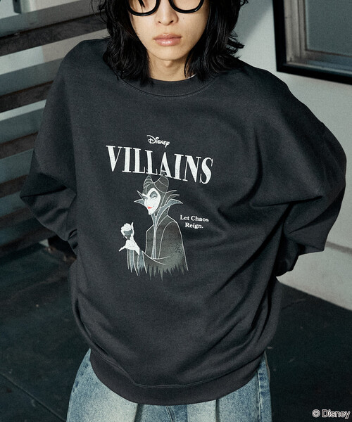 Disney(ディズニー)の「PUBLUX/パブリュクス 別注 VILLAINS MALEFICENT SWEAT/ヴィランズ マレフィセントプリントスウェット(限定展開)(スウェット・メンズ・チャコールグレー/ライトグレー・SMALL/MEDIUM/LARGE)」の10枚目の写真
