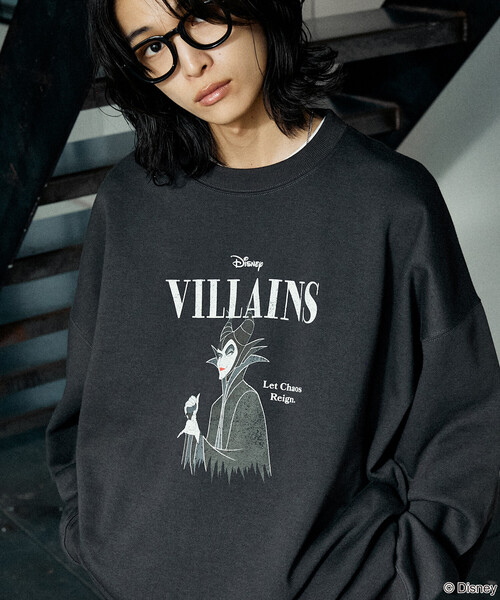 Disney(ディズニー)の「PUBLUX/パブリュクス 別注 VILLAINS MALEFICENT SWEAT/ヴィランズ マレフィセントプリントスウェット(限定展開)(スウェット・メンズ・チャコールグレー/ライトグレー・SMALL/MEDIUM/LARGE)」の11枚目の写真