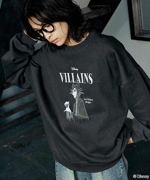 Disney(ディズニー)の「PUBLUX/パブリュクス 別注 VILLAINS MALEFICENT SWEAT/ヴィランズ マレフィセントプリントスウェット(限定展開)(スウェット・メンズ・チャコールグレー/ライトグレー・SMALL/MEDIUM/LARGE)」の13枚目の写真