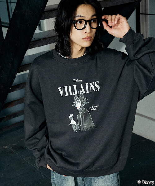 Disney(ディズニー)の「PUBLUX/パブリュクス 別注 VILLAINS MALEFICENT SWEAT/ヴィランズ マレフィセントプリントスウェット(限定展開)(スウェット・メンズ・チャコールグレー/ライトグレー・SMALL/MEDIUM/LARGE)」の17枚目の写真