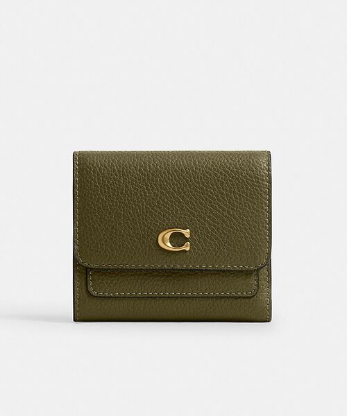 COACH（コーチ）の「ミラ スモール フラップ ウォレット（財布・レディース・グリーン系その他・ONE）」の2枚目の写真