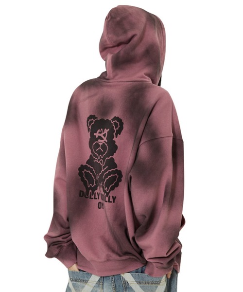 OY/オーワイ』DIRTY SPRAY MELTING DOLLY HOODIE ZIP UP/スプレー メル