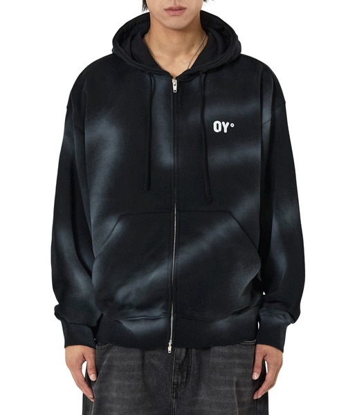 OY/オーワイ』DIRTY SPRAY MELTING DOLLY HOODIE ZIP UP/スプレー メル
