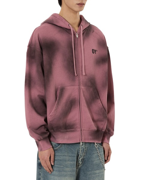 OY/オーワイ』DIRTY SPRAY MELTING DOLLY HOODIE ZIP UP/スプレー メル