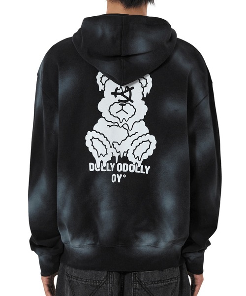 OY（オーワイ）の「『OY/オーワイ』DIRTY SPRAY MELTING DOLLY HOODIE ZIP UP/スプレー メルティング ドリージップアップパーカー（パーカー・レディース・ブラック/ピンク・L/M）」の10枚目の写真