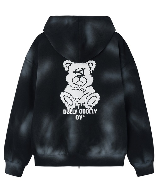 OY/オーワイ』DIRTY SPRAY MELTING DOLLY HOODIE ZIP UP/スプレー メル