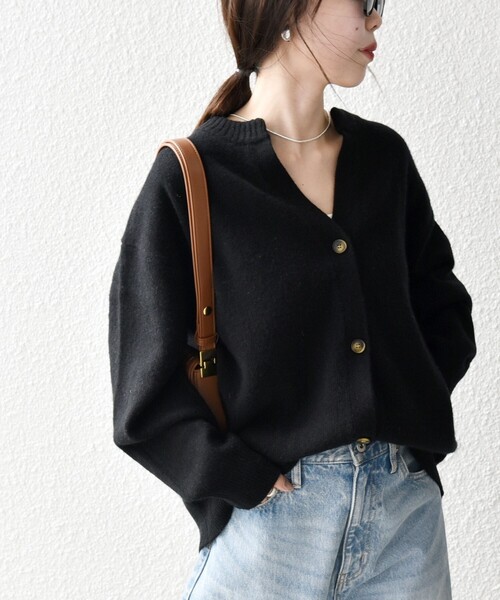 Botte ネイビー ジッパーカーディガン Botte ネイビー ジッパーカーディガン Botte ネイビー ジッパー