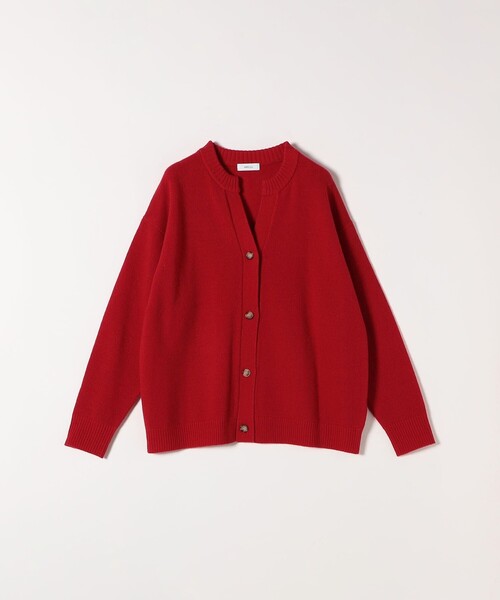 SHIPS any（シップス エニィ）の「SHIPS any:〈手洗い可能〉AQUA カシミヤ ミックス スキッパー カーディガン（カーディガン/ボレロ・レディース・ブラック/レッド/キャメル/オレンジ/オリーブ/ライトグレー・ONE SIZE）」の11枚目の写真