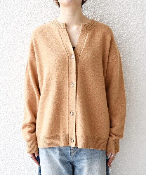 SHIPS any（シップス エニィ）の「SHIPS any:〈手洗い可能〉AQUA カシミヤ ミックス スキッパー カーディガン（カーディガン/ボレロ・レディース・ブラック/レッド/キャメル/オレンジ/オリーブ/ライトグレー・ONE SIZE）」の17枚目の写真