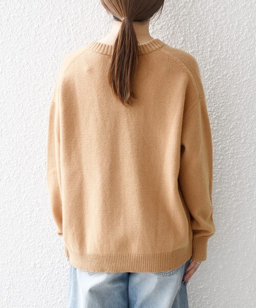 SHIPS any（シップス エニィ）の「SHIPS any:〈手洗い可能〉AQUA カシミヤ ミックス スキッパー カーディガン（カーディガン/ボレロ・レディース・ブラック/レッド/キャメル/オレンジ/オリーブ/ライトグレー・ONE SIZE）」の19枚目の写真