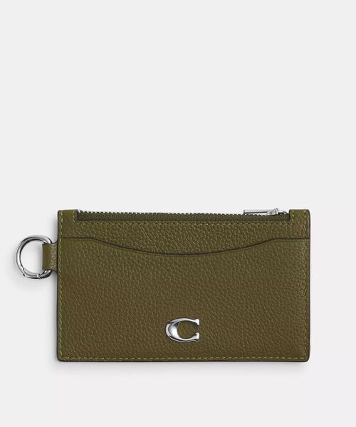 COACH(コーチ)の「ジップ カード ケース(カードケース・メンズ・グリーン系その他・ONE)」の3枚目の写真