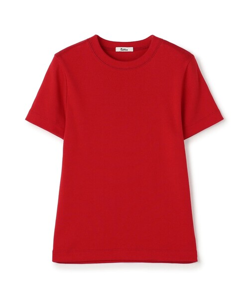 EDITION(エディション)の「コットンモダールフライス Tシャツ(Tシャツ/カットソー・レディース・ピンク/グレー/ライトブルー/ネイビー/ダークブラウン/レッド/ライトベージュ・36/34)」の7枚目の写真