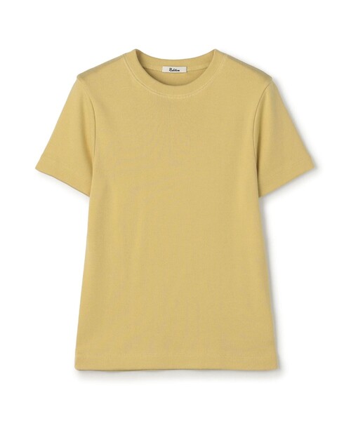 EDITION(エディション)の「コットンモダールフライス Tシャツ(Tシャツ/カットソー・レディース・ピンク/グレー/ライトブルー/ネイビー/ダークブラウン/レッド/ライトベージュ・36/34)」の3枚目の写真