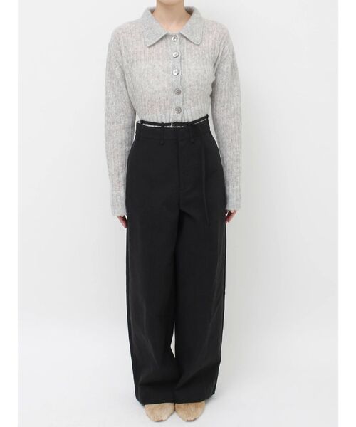 Htage（テージ）の「【Htage】ダブルウエストデザインパンツ（その他パンツ・レディース・ブラック/カーキ・SMALL/MEDIUM）」の3枚目の写真