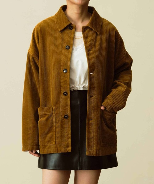 vétra ベトラ　コーデュロイカバーオール VETRA | コーデュロイ カバーオールジャケット WOMEN（カバーオール