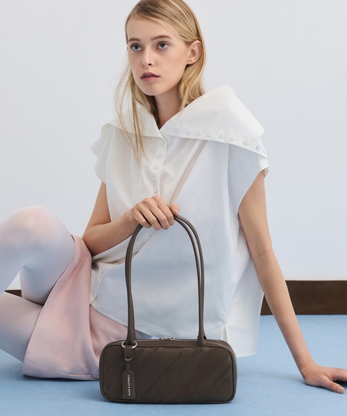 Zeya ゼヤ スエードストラップショルダーバッグ（ショルダーバッグ