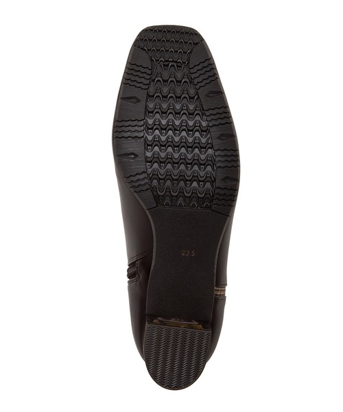 JELLY BEANS（ジェリービーンズ）の「クリアフラワーヒールショートブーツ(204-57124)JELLY BEANS(ジェリービーンズ)（ブーツ・レディース・ダークブラウン/ブラック系/ブラック・S/M/L）」の11枚目の写真