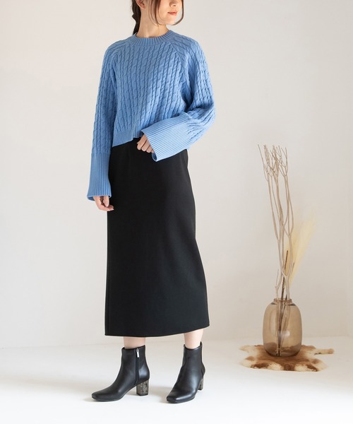 JELLY BEANS（ジェリービーンズ）の「クリアフラワーヒールショートブーツ(204-57124)JELLY BEANS(ジェリービーンズ)（ブーツ・レディース・ダークブラウン/ブラック系/ブラック・S/M/L）」の16枚目の写真