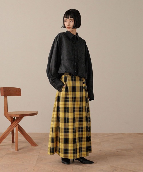 LOWRYS FARM（ローリーズファーム）の「バルーンショートシャツ　588255（シャツ/ブラウス・レディース・オフホワイト/ブラック・FREE）」の14枚目の写真