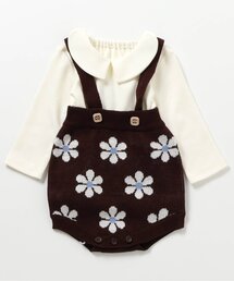 apres les cours | ニットサロペット&インナーセット(その他ベビーウェア)