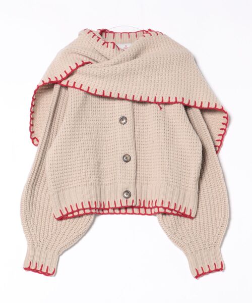 Vivienne Westwood ブランケット カーディガン　バイカラー ﾌﾞﾗﾝｹｯﾄｽﾃｯﾁﾏﾌﾗｰ付ｶｰﾃﾞｨｶﾞﾝ（カーディガン/ボレロ）｜Vivienne
