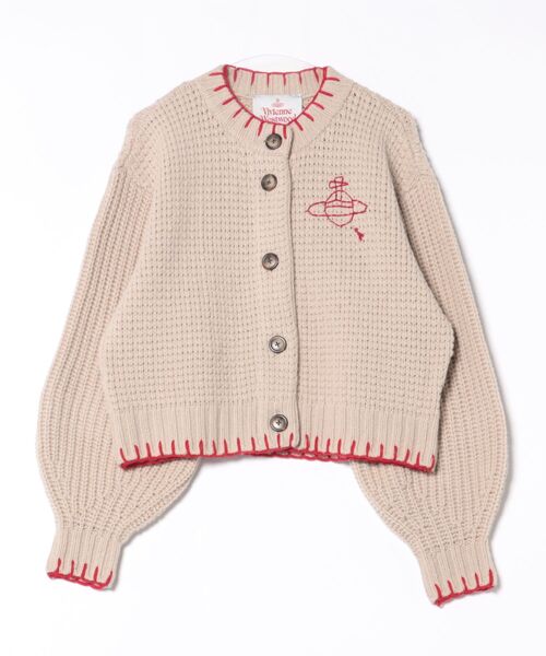 Vivienne Westwood ブランケット カーディガン　バイカラー ﾌﾞﾗﾝｹｯﾄｽﾃｯﾁﾏﾌﾗｰ付ｶｰﾃﾞｨｶﾞﾝ（カーディガン/ボレロ）｜Vivienne