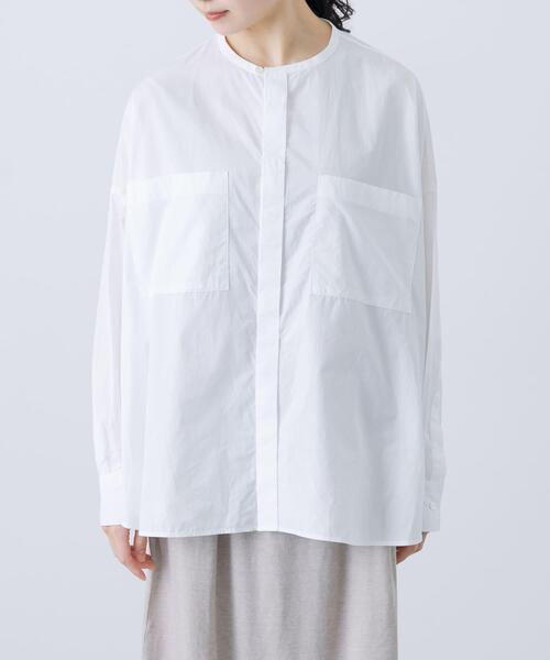 コットンダブルポケットワイドシャツ（シャツ/ブラウス）｜かぐれ