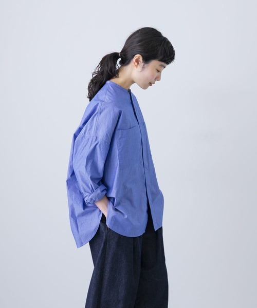 コットンダブルポケットワイドシャツ（シャツ/ブラウス）｜か