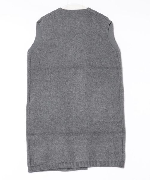 DESIGNWORKS（デザインワークス）の「ニットベスト（ベスト・レディース・モカ/グレー・フリー）」の3枚目の写真
