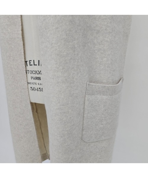 DESIGNWORKS（デザインワークス）の「ニットベスト（ベスト・レディース・モカ/グレー・フリー）」の5枚目の写真