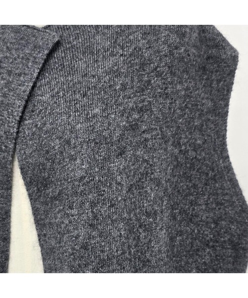 DESIGNWORKS（デザインワークス）の「ニットベスト（ベスト・レディース・モカ/グレー・フリー）」の21枚目の写真