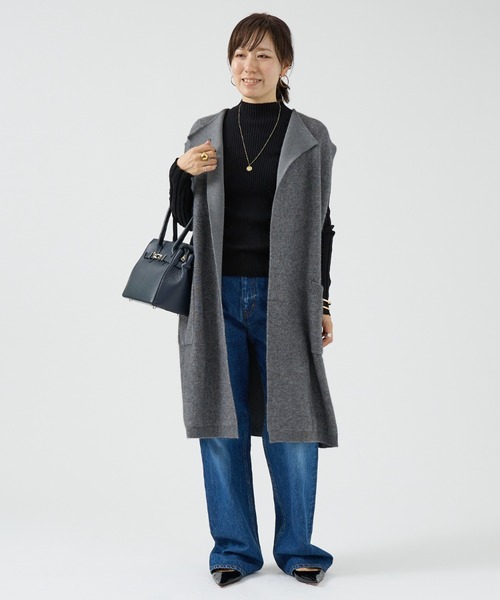 DESIGNWORKS（デザインワークス）の「ニットベスト（ベスト・レディース・モカ/グレー・フリー）」の13枚目の写真