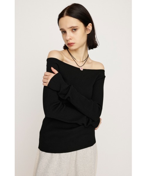 HG OFFSHOULDER TOPS ハイゲージ オフショルダー トップス 秋服