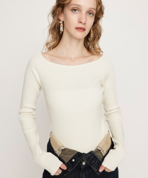 冬物 トップス 8点 SLY ニット セーター 「2025AW」HG KNIT ASYMMETRY TOPS