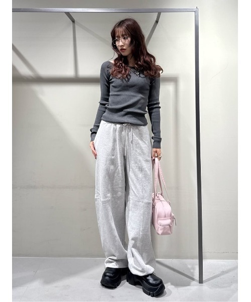 HG OFFSHOULDER TOPS ハイゲージ オフショルダー トップス 秋服