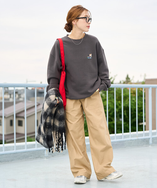 限定展開 FREAK'S STORE OUTDOORS アニマル 刺繍 ワンポイント