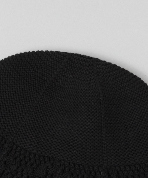 JEANASIS（ジーナシス）の「クロシェアミHAT/587129（ハット・レディース・ブラック/ブルー/オフホワイト・FREE）」の5枚目の写真