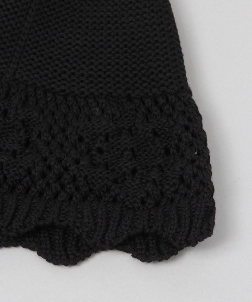 JEANASIS（ジーナシス）の「クロシェアミHAT/587129（ハット・レディース・ブラック/ブルー/オフホワイト・FREE）」の6枚目の写真