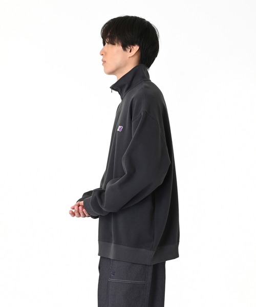 NEW BALANCE（ニューバランス）の「NB刺繍ダブルフェイスハーフジップ（スウェット・メンズ・バーガンディー/ヘザーグレー/コバルトブルー/ダークグレー・MEDIUM/LARGE/XX-LARGE/SMALL/X-LARGE）」の5枚目の写真