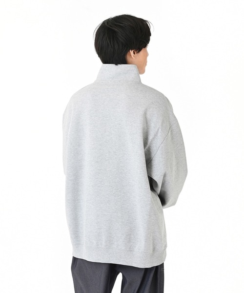 NB刺繍ダブルフェイスハーフジップ（スウェット）｜New Balance